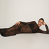 Halka Allover Lace, Czarny
