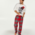 Men's pyjama set, Czerwony