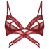 Biustonosz bralette Pleasure, Czerwony