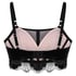 Nieusztywniony biustonosz z fiszbinami Cynthia, Czarny