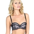 Padded strapless underwired bra Ramona, Czarny
