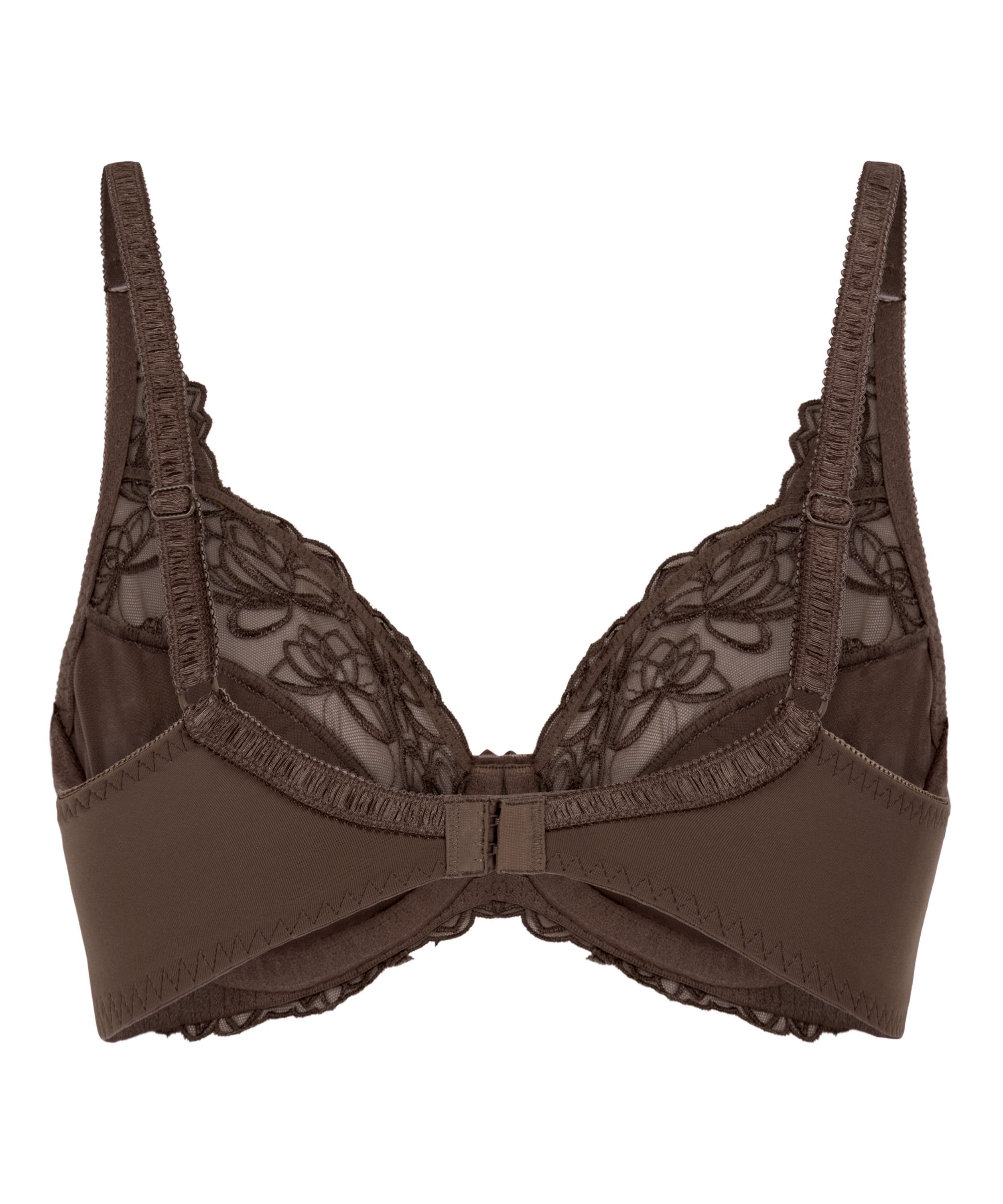 Biustonosz nieusztywniany z fiszbinami Diva, Brązowy, main
