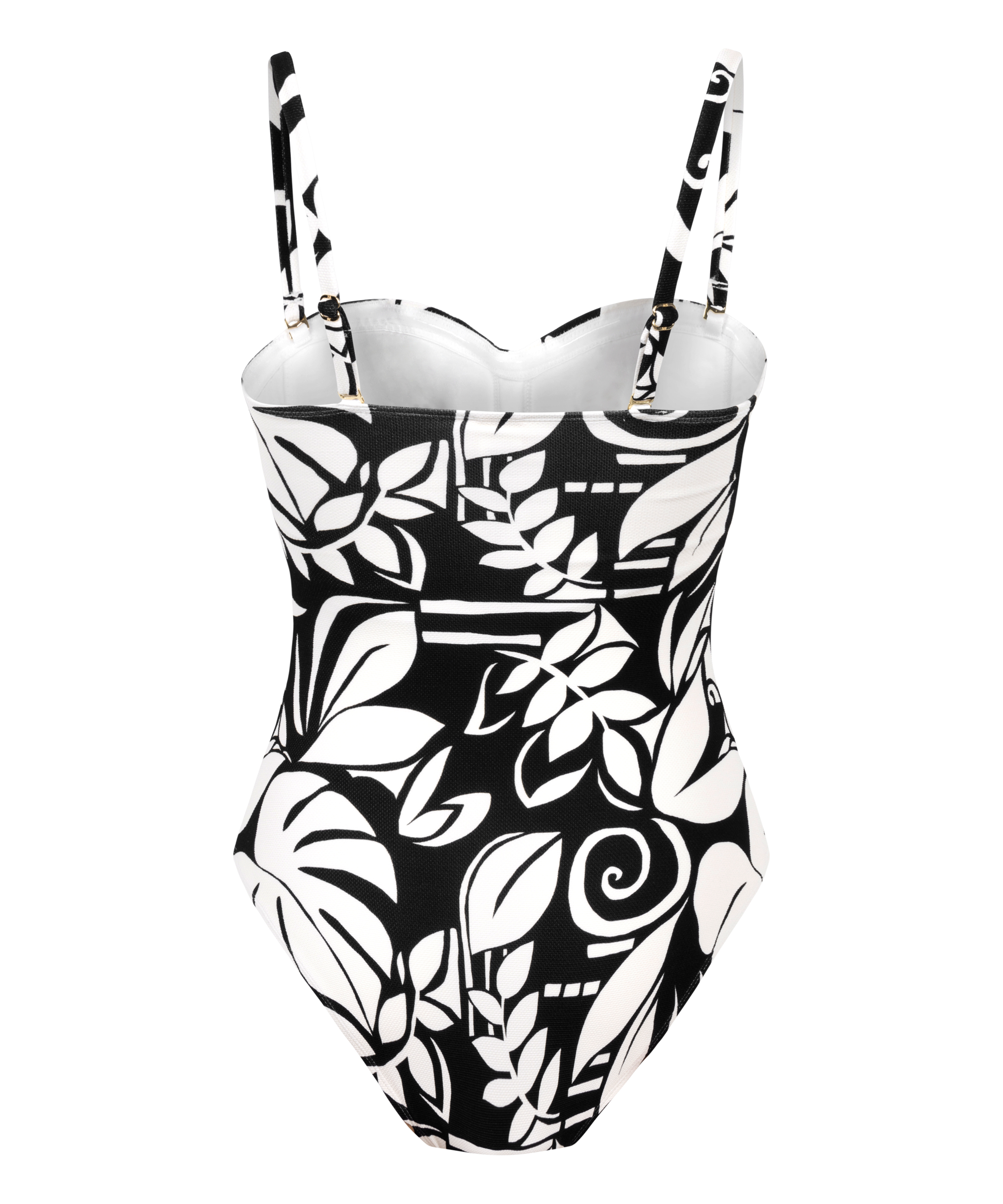 Str&oacute;j kąpielowy Mauritius typu bandeau, Czarny, main