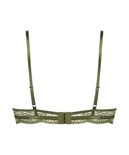 Nieusztywniany biustonosz z fiszbinami Isabelle, Zielony