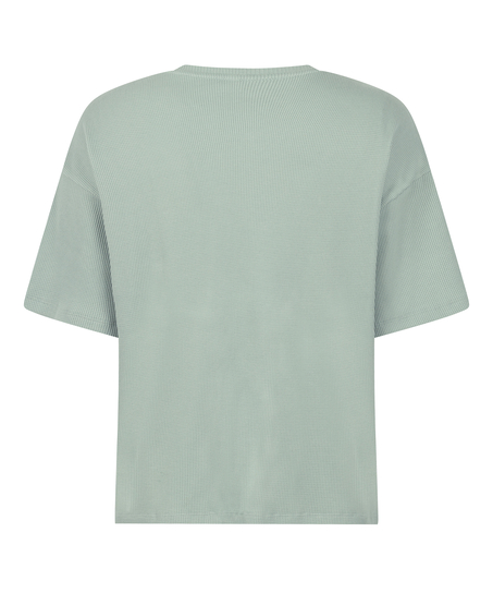 Pyjama Top Waffle, Zielony