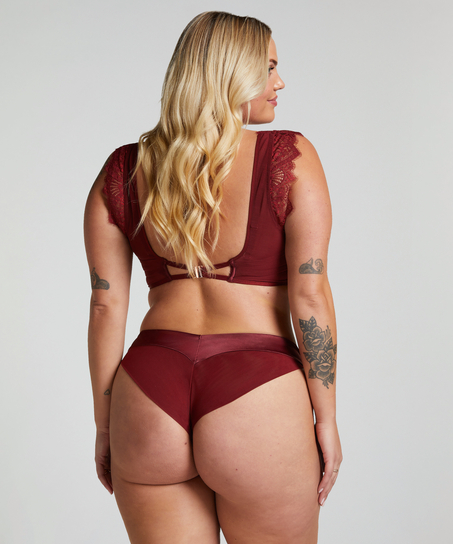 Usztywniany zabudowany biustonosz z fiszbinami Zoe, Czerwony