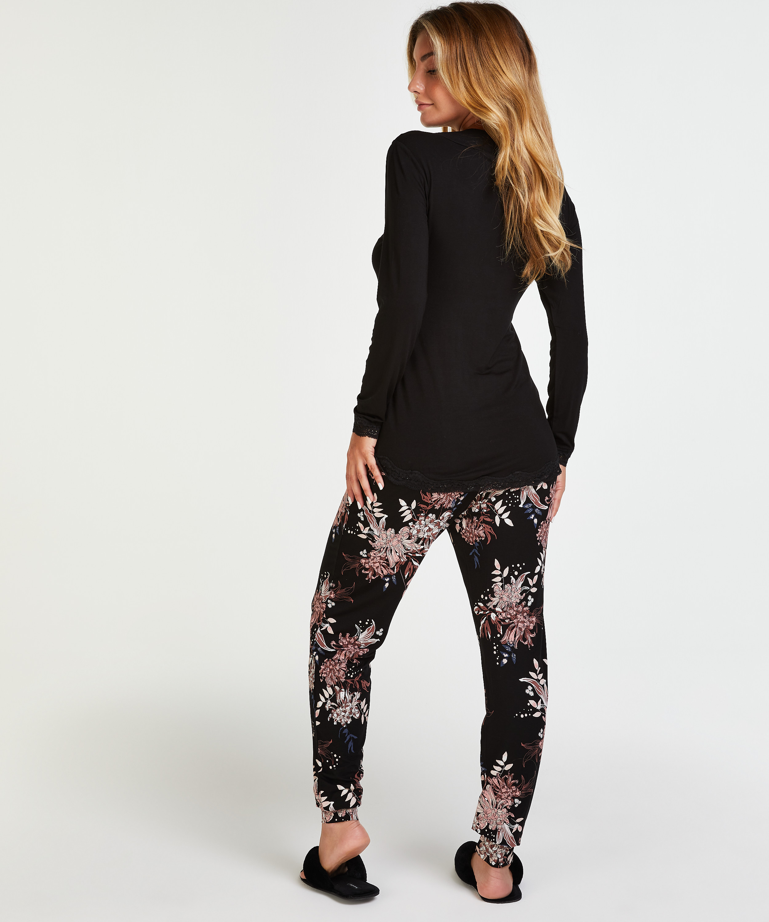 Piżama dla kobiet karmiących, Czarny, main