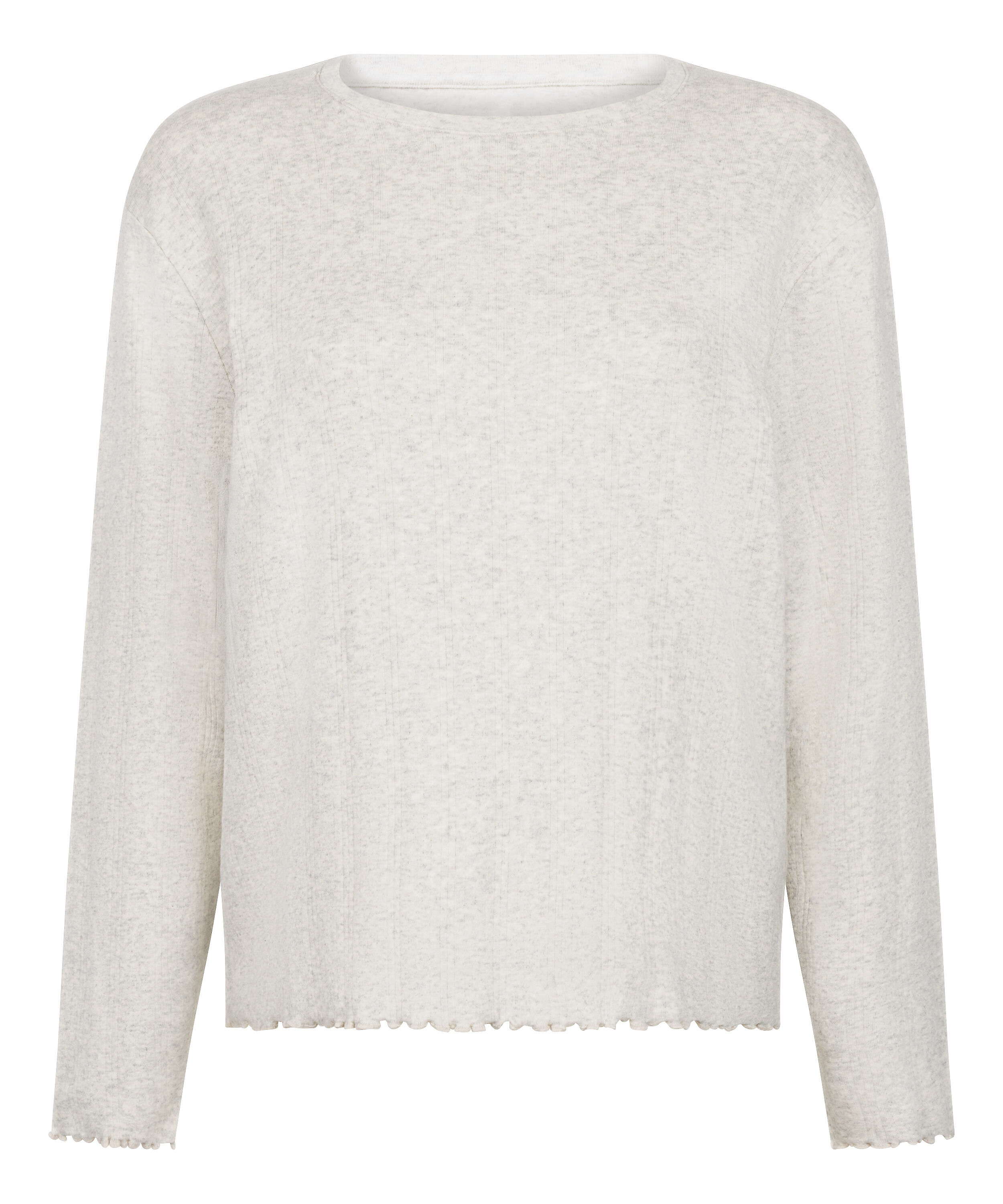 Piżama Top Loose Pointelle, Szary