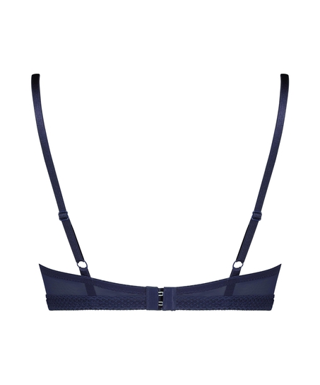 Usztywniony biustonosz maximizer z fiszbinami Bessie, Niebieski