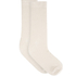 Cashmere Blend Ribbed Socks, Szary