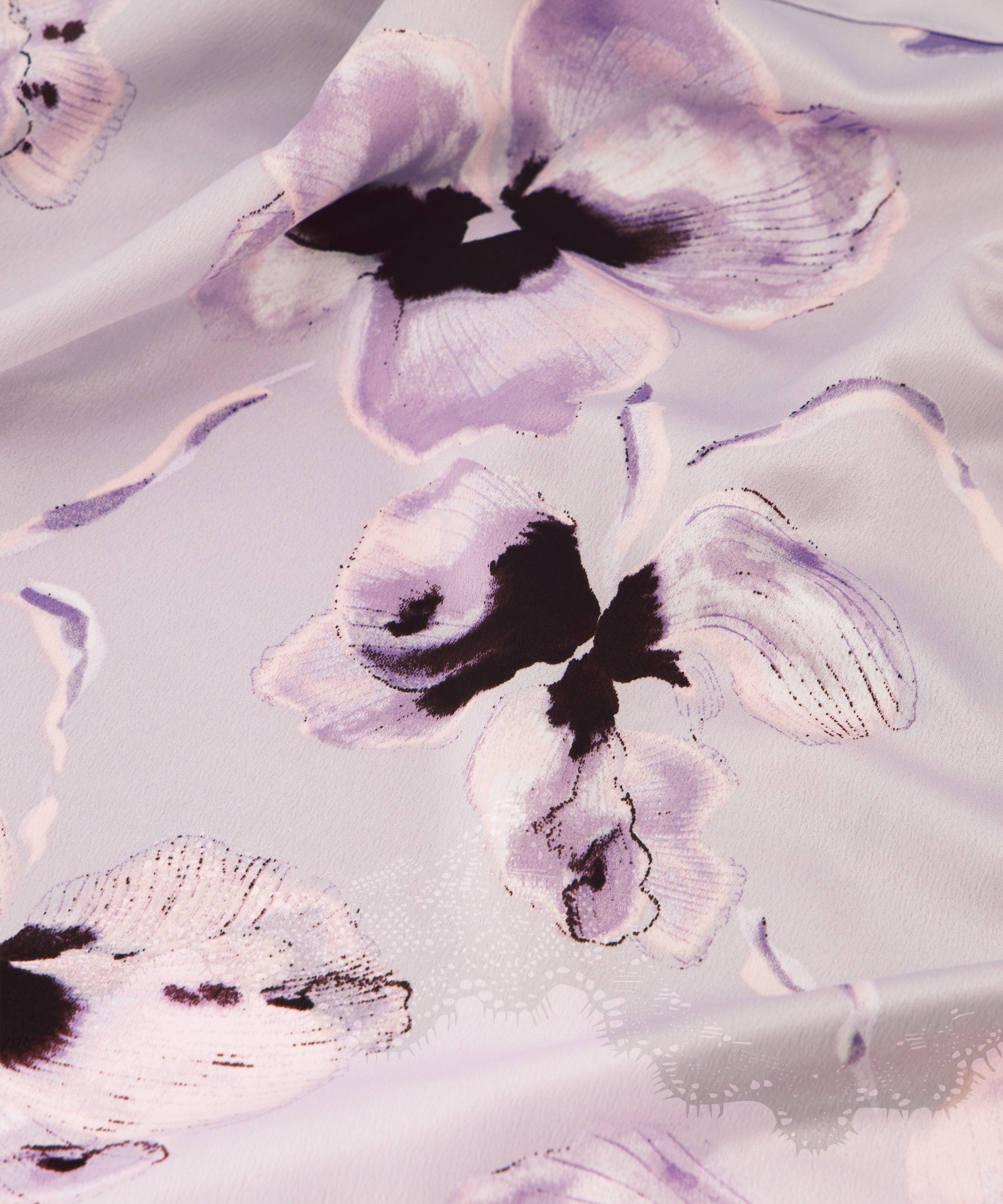 Satynowe kimono, Fioletowy, main