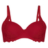 Diva padded underwired bra, Czerwony
