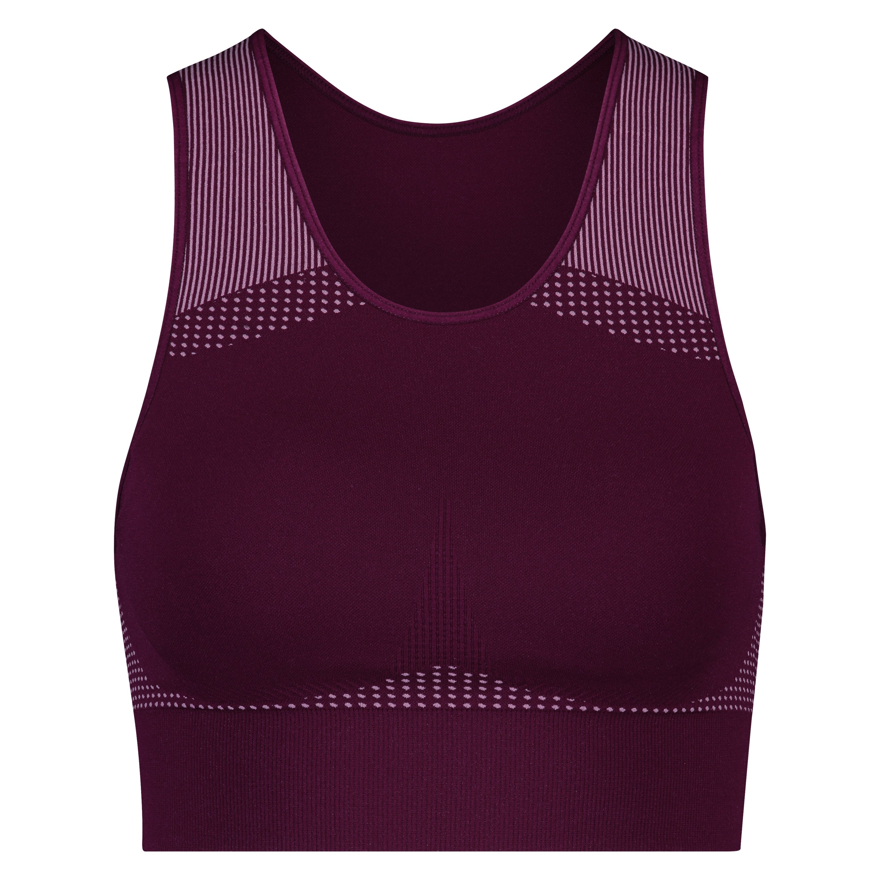 HKMX The Highneck Level 2 Sports Bra, Fioletowy, main