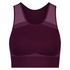 HKMX The Highneck Level 2 Sports Bra, Fioletowy