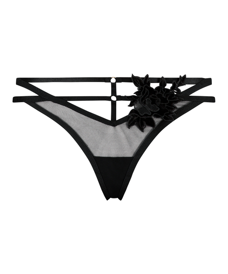 Stringi tanga Effie, Czarny