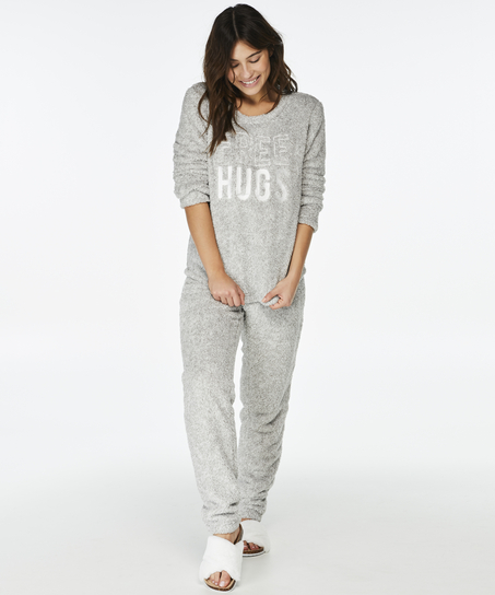 PJ Fleece Fairisle, Szary