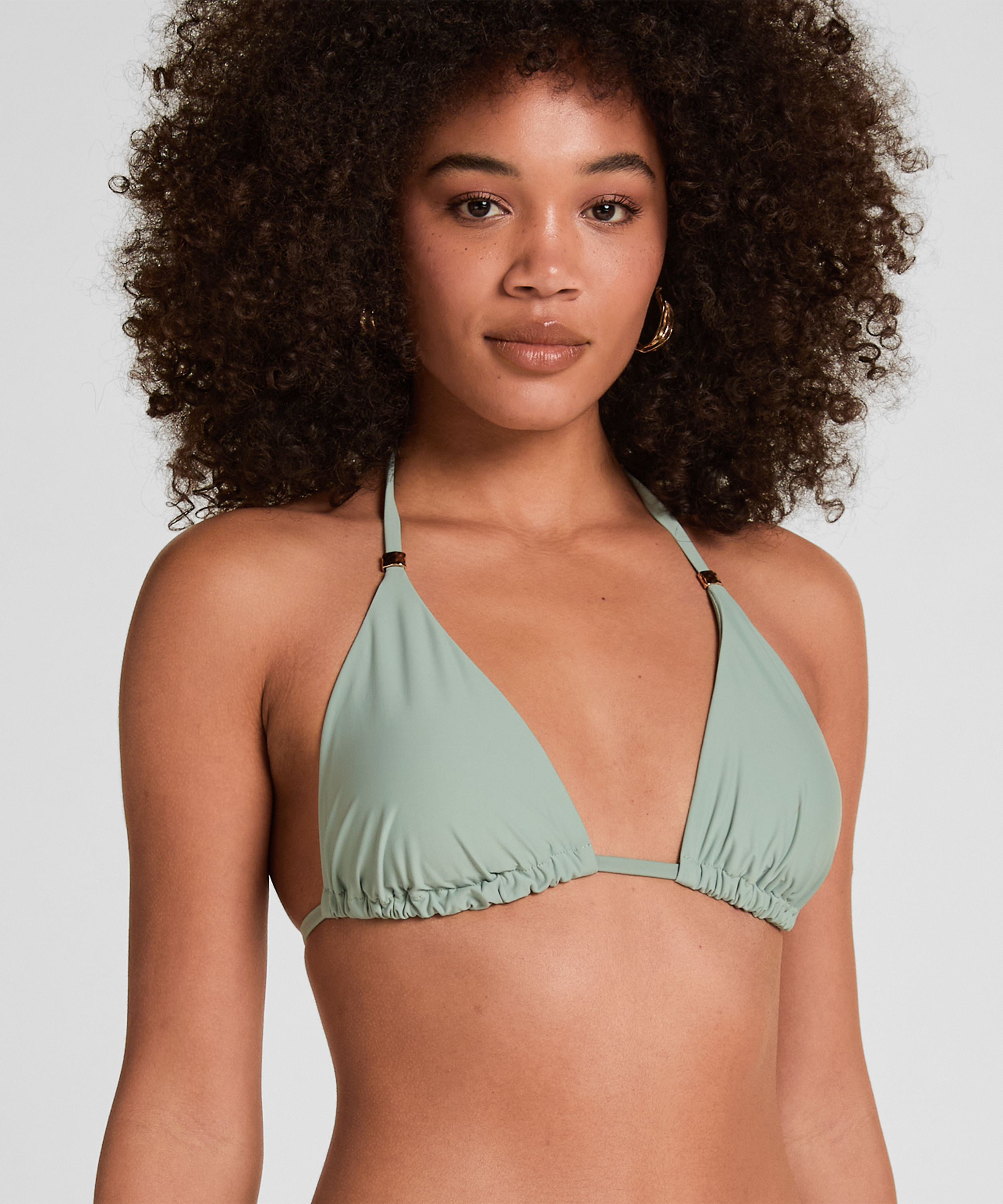 Triangle Bikini Top Luxe, Zielony, main