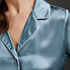 Silk pyjama top, Niebieski