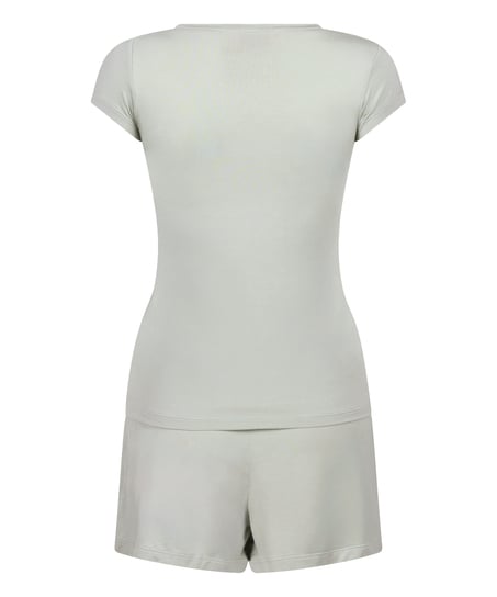 Dżersejowy zestaw piżamowy, Szary