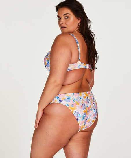 Usztywniany top bikini z fiszbinami Palma, Biały