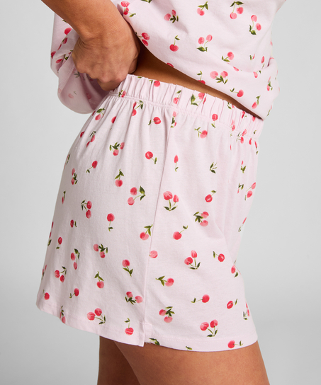 Zestaw piżamowy z bawełny, Fioletowy