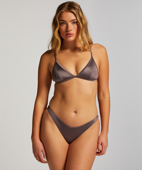 Tr&oacute;jkątna g&oacute;ra od bikini Luna, Szary