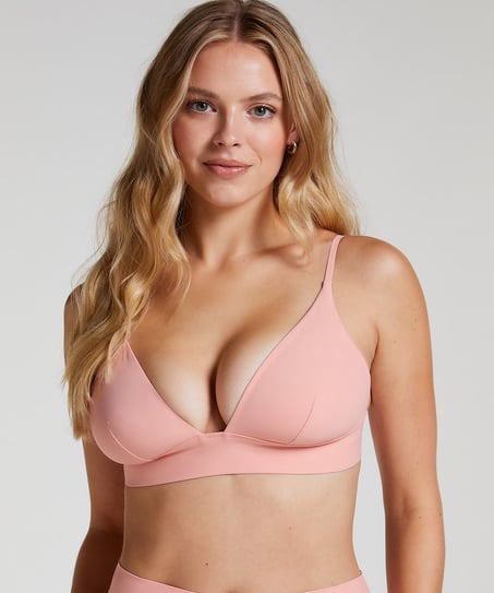 Trójkąt Bralette Smooth, Różowy