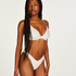 D&oacute;ł od bikini z wysokim wycięciem Sri Lanka, Biały