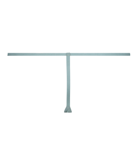 Niewidzialne siateczkowe stringi w paski, Szary