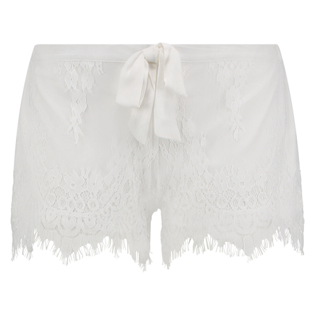 Lace Shorts, Biały