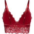 Tr&oacute;jkątny biustonosz bralette Marianna, Czerwony
