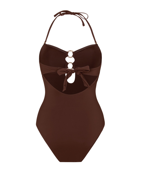 Bandeau Bikini Top Madrid, Brązowy