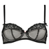 Non-padded underwired bra Cleo, Czarny