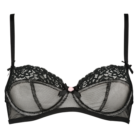 Non-padded underwired bra Cleo, Czarny