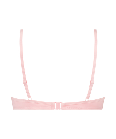 Nieusztywniona góra od bikini z fiszbinami Texture, Czarny