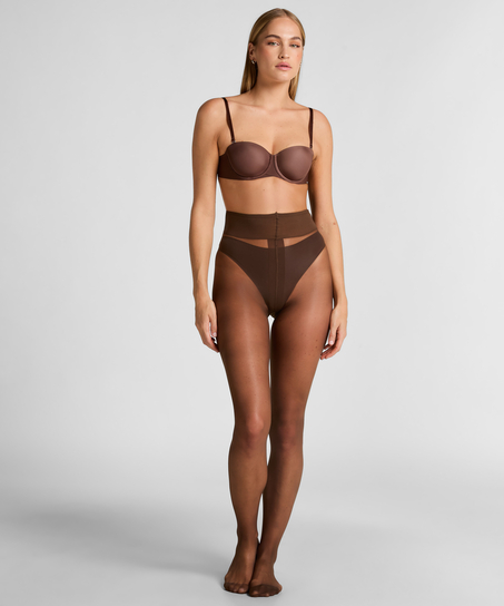 Rajstopy 15 Den Second Skin, Brązowy