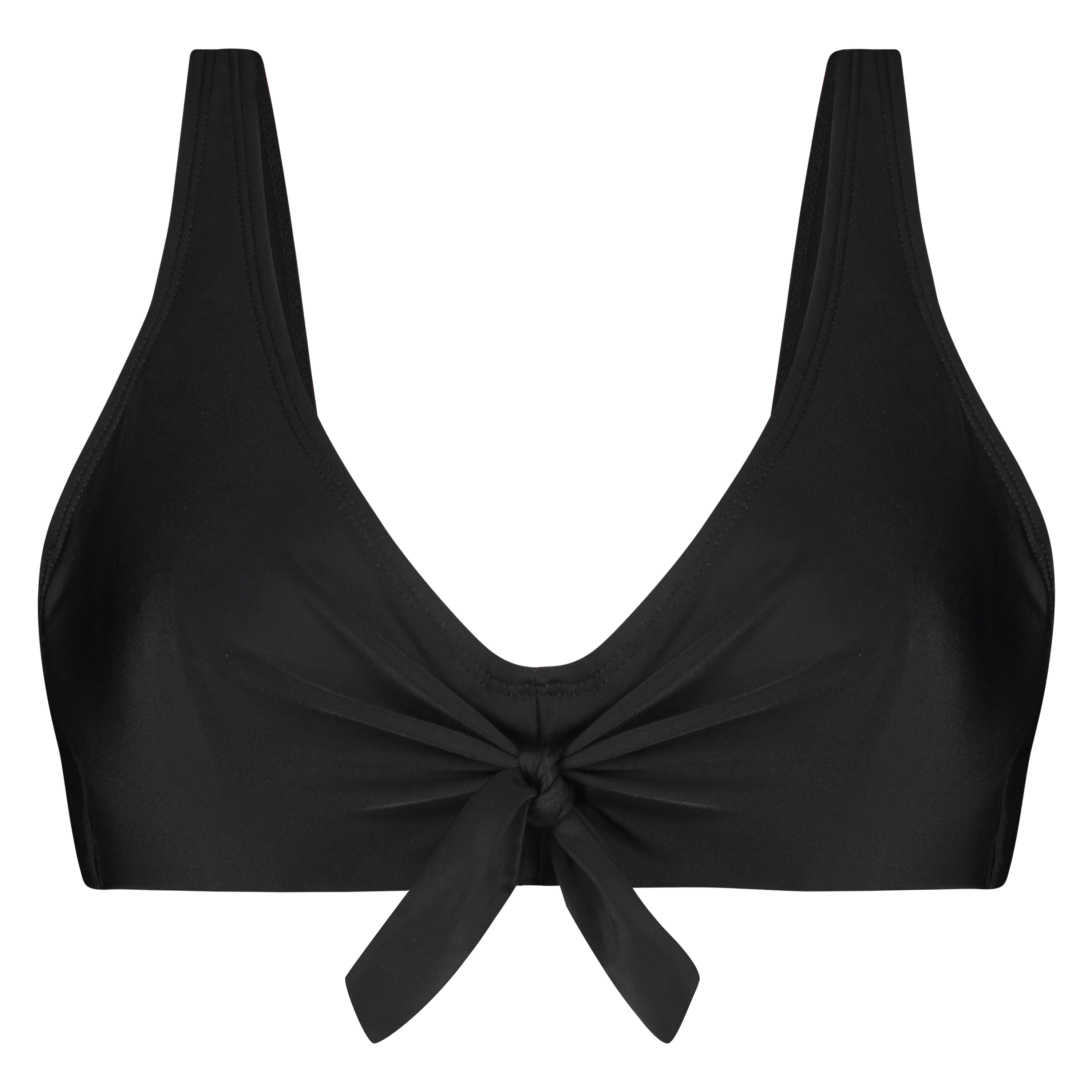 Nieusztywniona g&oacute;ra od bikini z klamrą Sunset Dreams, Czarny, main