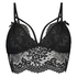 Donatella Longline Bralette, Czarny