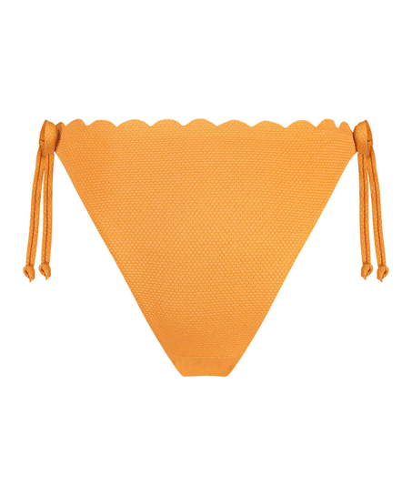 Majtki Bikini Cheeky Tanga Scallop Lurex, Pomarańczowy