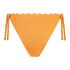 Majtki Bikini Cheeky Tanga Scallop Lurex, Pomarańczowy