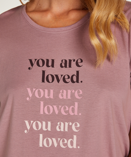 Koszula nocna ciążowa z krótkimi rękawami, Zielony