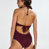 Borneo Mesh Swimsuit, Fioletowy