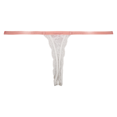 Thong lace, Biały