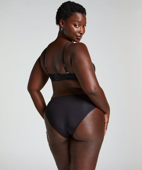 Usztywniony biustonosz z fiszbinami Angie bez ramiączek, Czarny