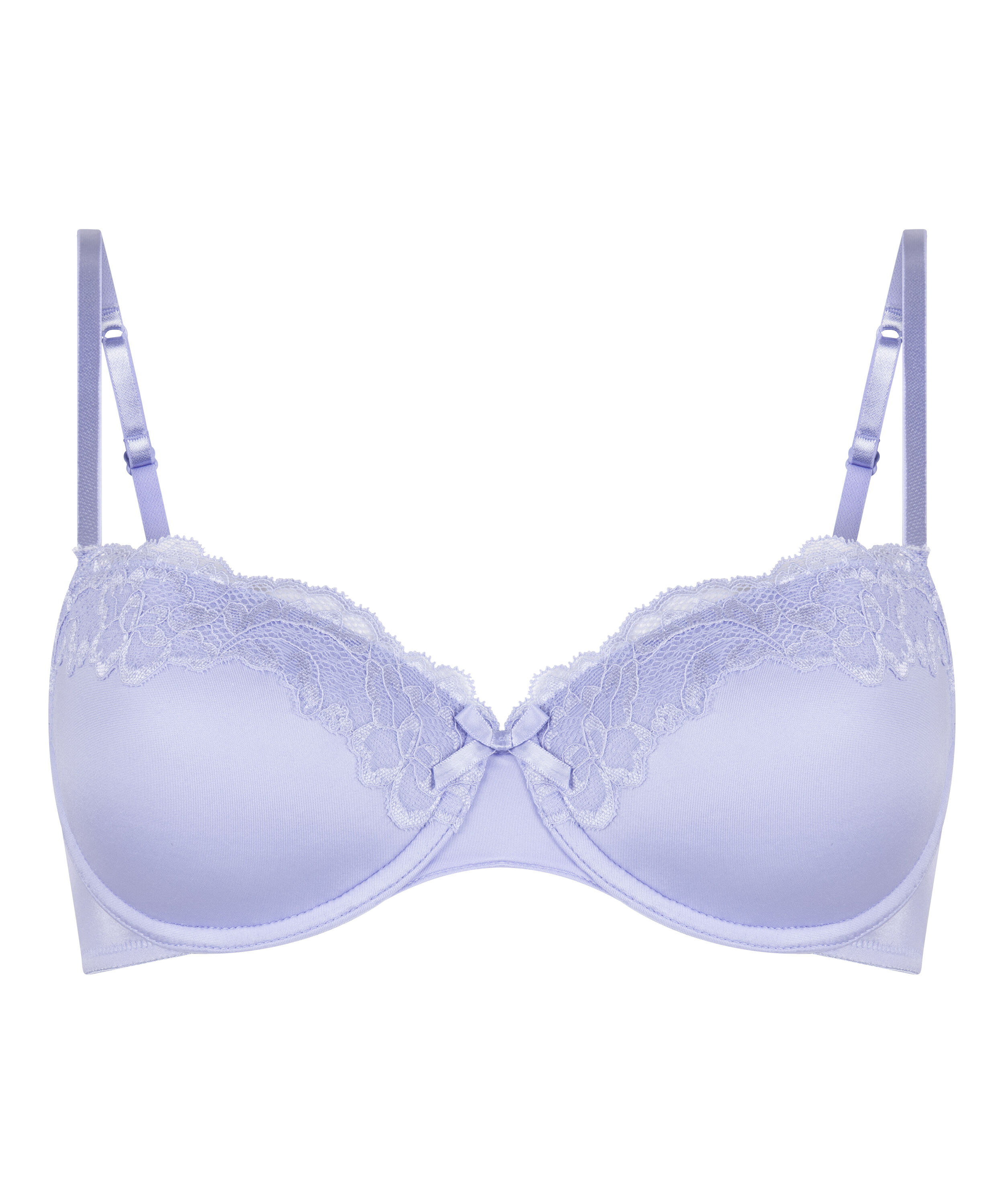 Biustonosz usztywniany z fiszbinami Lace & Shine, Fioletowy