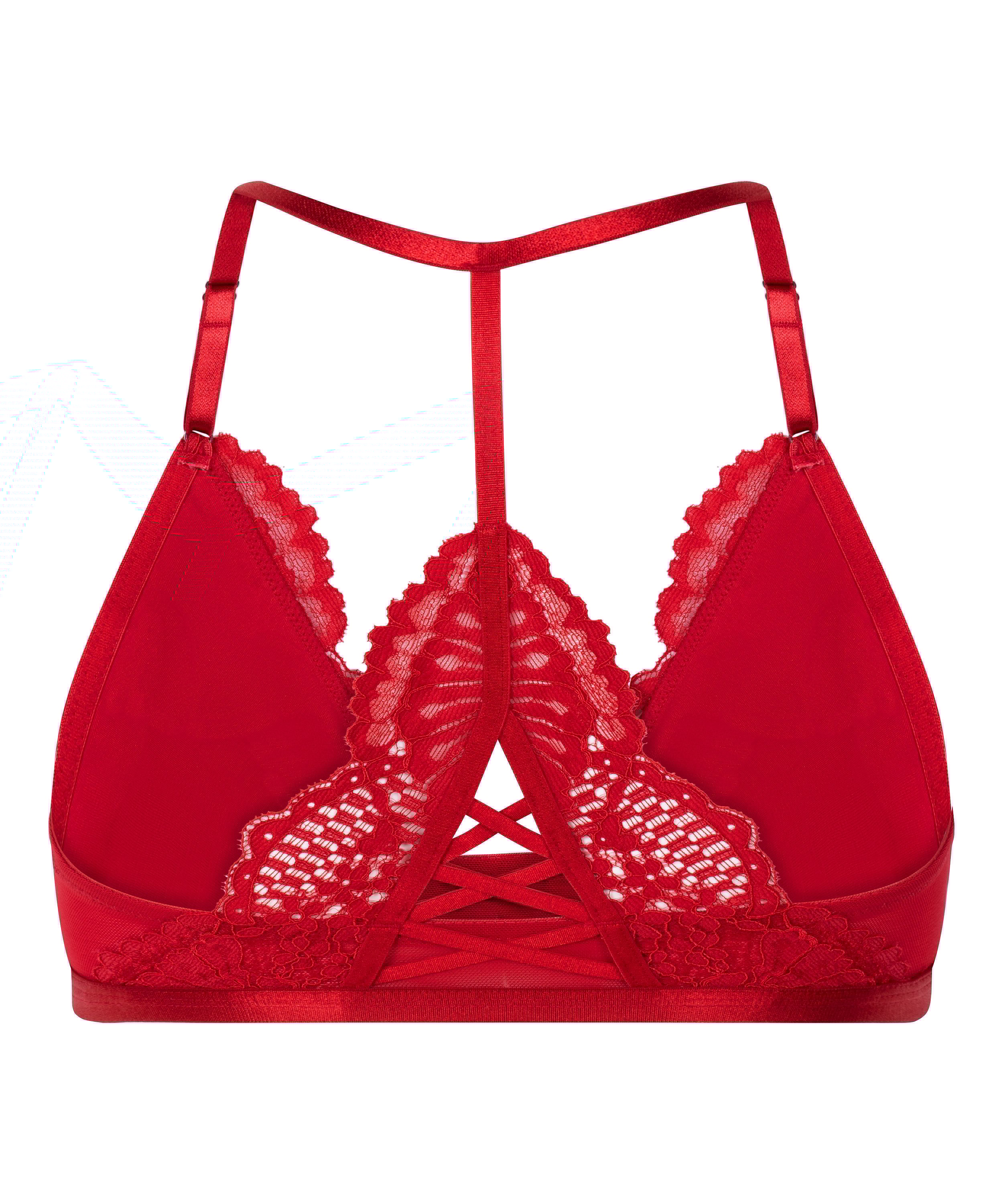 Trójkątny biustonosz bralette Whitney, Czerwony, main