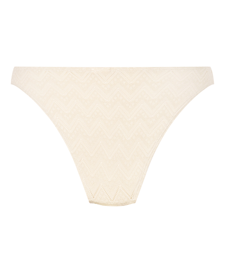 Majtki Bikini Crochet, Biały