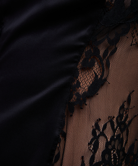 Jennifer Slip Dress, Czarny