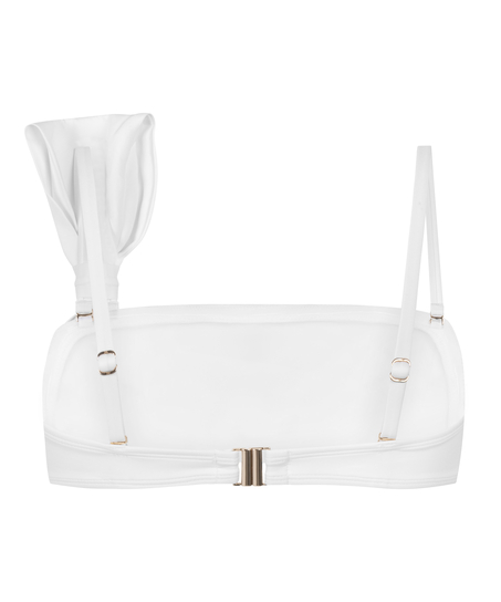 Bandeau Bikini Top Como, Biały