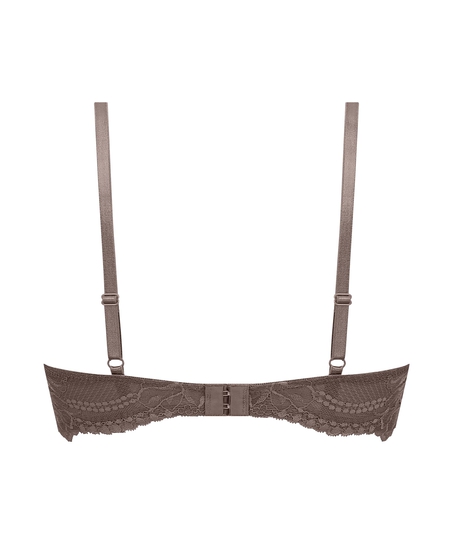 Usztywniony biustonosz bez fiszbin&oacute;w Leonie, Brązowy